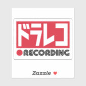 Opname op Dashcam - Dorareko Camera JDM Sticker (Vel)