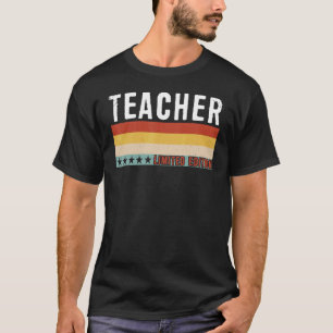 Opname van de titel van leraar Titel van het beroe T-shirt