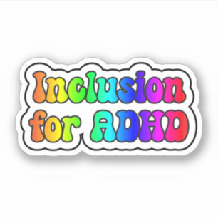 Opname voor ADHD Rainbow Neurodivergent Sticker