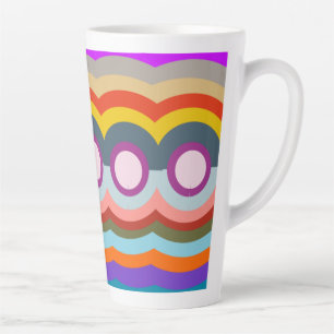 Opnieuw abstract latte mok
