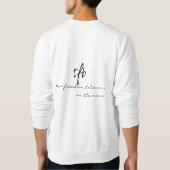 Opnieuw baon? Blue Text Unisex Trui (Achterkant)