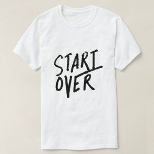 Opnieuw Beginnen – Typography voor een Frisse Star T-shirt