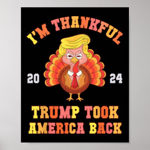 Opnieuw ben ik dankbaar dat Trump gewonnen heeft e Poster