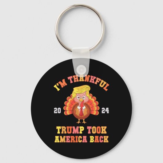 Opnieuw ben ik dankbaar dat Trump gewonnen heeft e Sleutelhanger (Voorkant)