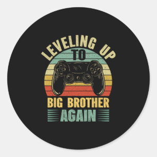 Opnieuw Big Bro Niveau Vergroten Vintage Cadeau Bi Ronde Sticker