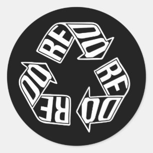 Opnieuw doen ronde sticker