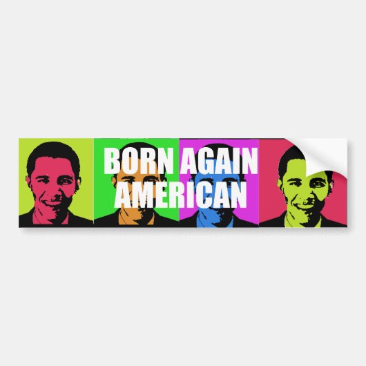 OPNIEUW GEBOREN AMERIKAANS BUMPERSTICKER (Voorkant)