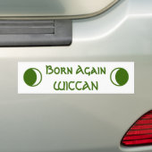 Opnieuw geboren WICCAN Bumpersticker (Op auto)