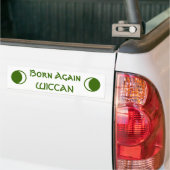 Opnieuw geboren WICCAN Bumpersticker (Op Truck)