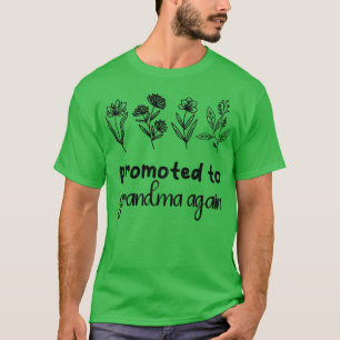 Opnieuw gepromoot aan oma New Nana Granny Mothers T-shirt