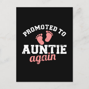 Opnieuw gepromoot aan tante briefkaart