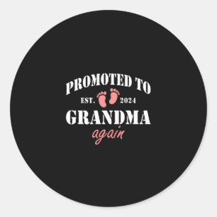 Opnieuw gepromoveerd naar oma 2024 ronde sticker