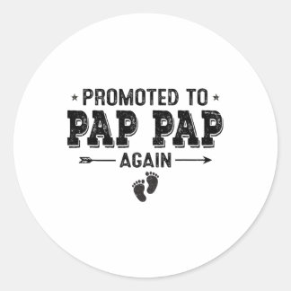 Opnieuw gepromoveerd tot Pap door grootouders Ronde Sticker