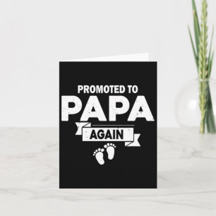 Opnieuw naar Papa Zwangerschapsaankondiging Vaderd Kaart