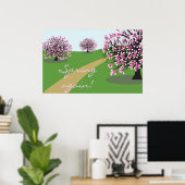 Opnieuw Poster lente (Thuiskantoor)