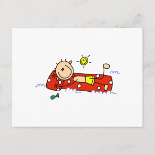 Opnieuw richten op luchtmatras briefkaart