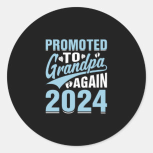 Opnieuw tot opa 2024 ronde sticker