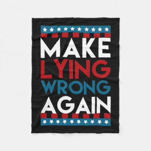 opnieuw verkeerd liegen anti-donald trump offensie fleece deken