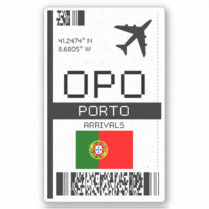 OPO Porto instapkaart - Portugal Reizen Sticker
