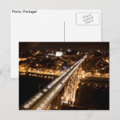 Oporto ville par nuit Carte postale (Devant / Derrière)