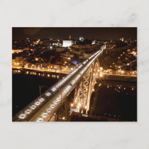 Oporto ville par nuit Carte postale