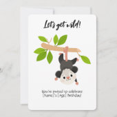 Opossum Birthday Invitation (Devant)
