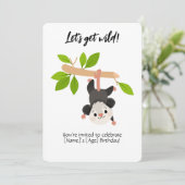 Opossum Birthday Invitation Kaart (Staand voorkant)