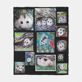 OPOSSUM BLANKET FLEECE DEKEN