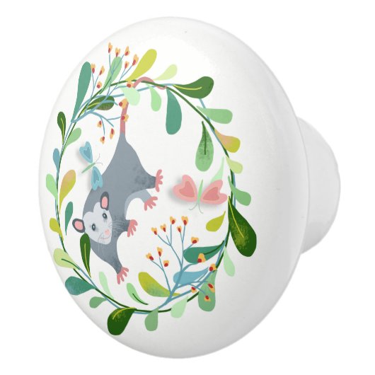 Opossum Cirkel Keramische Pull Knop (Rechts)