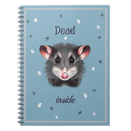 Opossum Dead Inside Ghosts and Skulls Notitieboek