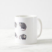 Opossum Delight � schattige dierlijke kunst Koffiemok (Voorkant rechts)