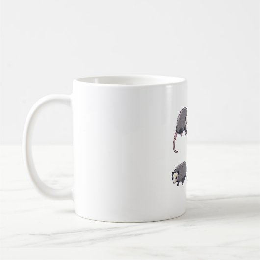 Opossum Delight � schattige dierlijke kunst Koffiemok (Links)