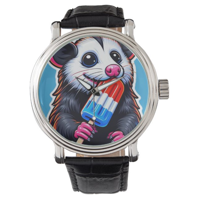 OPOSSUM EETPOPSIKEL HORLOGE (Voorkant)