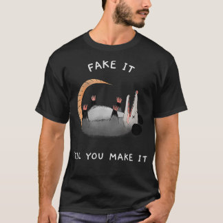 Opossum fake het tot je het grappige T-shirt maakt