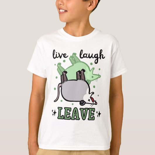 Opossum Funny Live Laugh Leave Dark Humor Possum G T-shirt (Voorkant)