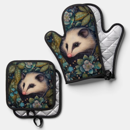 Opossum in de Brambles Ovenwant & Pannenlap Set (Voorkant / Achterkant)