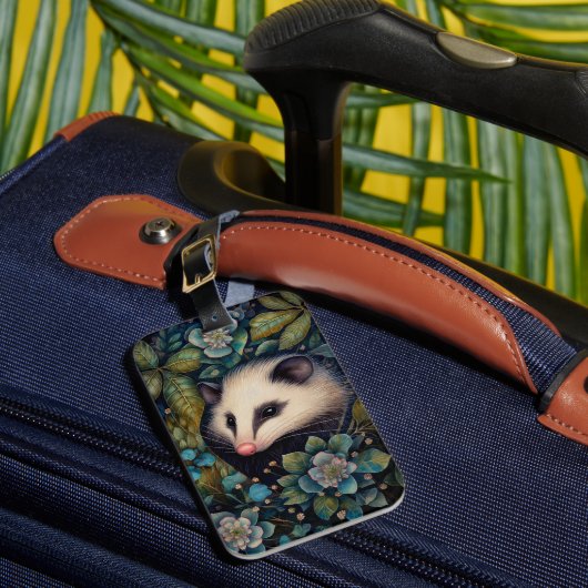 Opossum in het Brambles Bagagelabel (Voorkant Insitu 1)