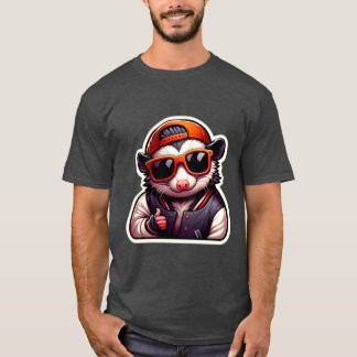 OPOSSUM IN VARSITY JACKET 2 T-SHIRT