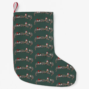 Opossum Kerst Cute Wilde Dieren Grappige Kerstmis Kleine Kerstsok