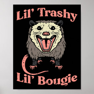 Opossum Lil Trashy Bougie Possum Street Cat Mannen Poster