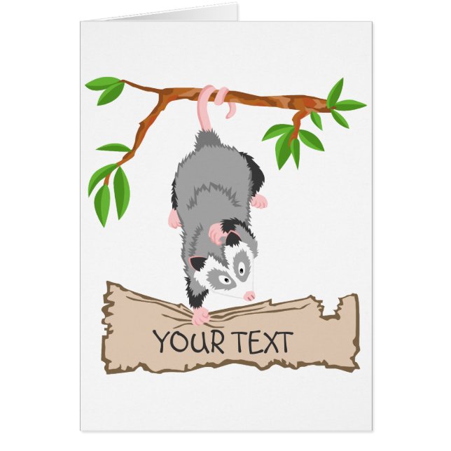 Opossum met teken (Voorkant)