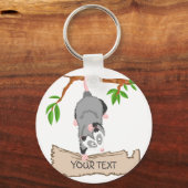 Opossum met teken sleutelhanger (Voorkant)