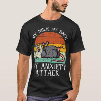 Opossum mijn nek rug angst aanval Possum lied Wo T-shirt