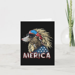 Opossum Possum - Patriottisch Usa 4 juli Amerika Kaart