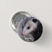 Opossum Ronde Button 3,2 Cm (Voorkant /achterkant)