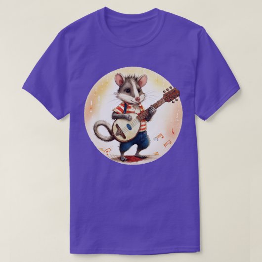 Opossum speelt banjo t-shirt (Design voorkant)