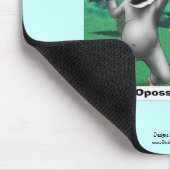 OPossum Spelen Dead Cartoon Funny Muismat (Hoek)