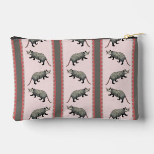 Opossum Stripe Zipper Pouch Etui