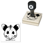 Opossum "UGH..." Rubberstempel (Gestempeld)