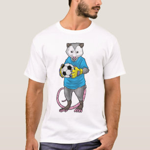 Opossum Voetballer Voetbal Sport T-shirt